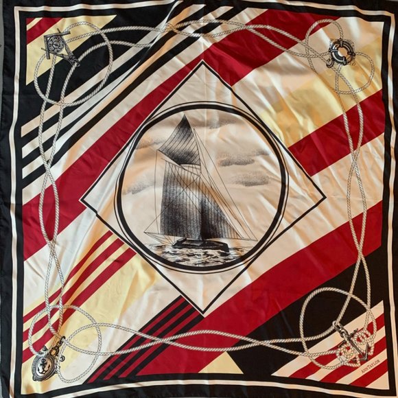 Ann Taylor Accessories - Ann Taylor Silk Nautical Scarf